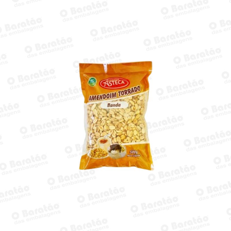 AMENDOIM TORRADO BANDA  ASTECA 500GR