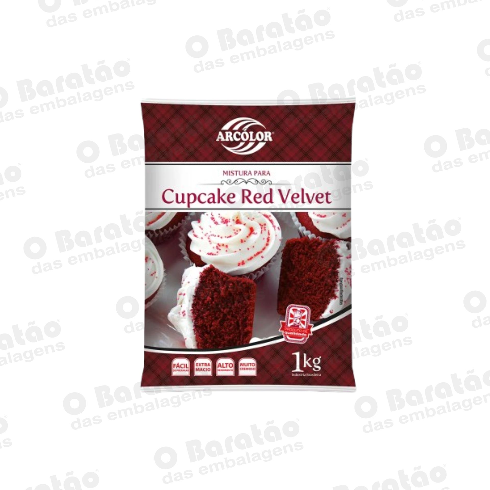 MISTURA CUPCAKE RED VELVET  ARCOLOR 1KG