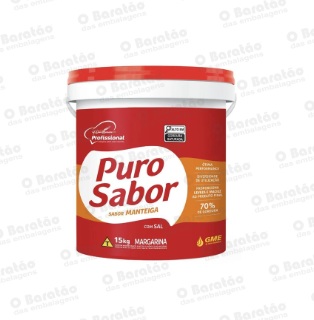 MARGARINA PURO SABOR 15 KG