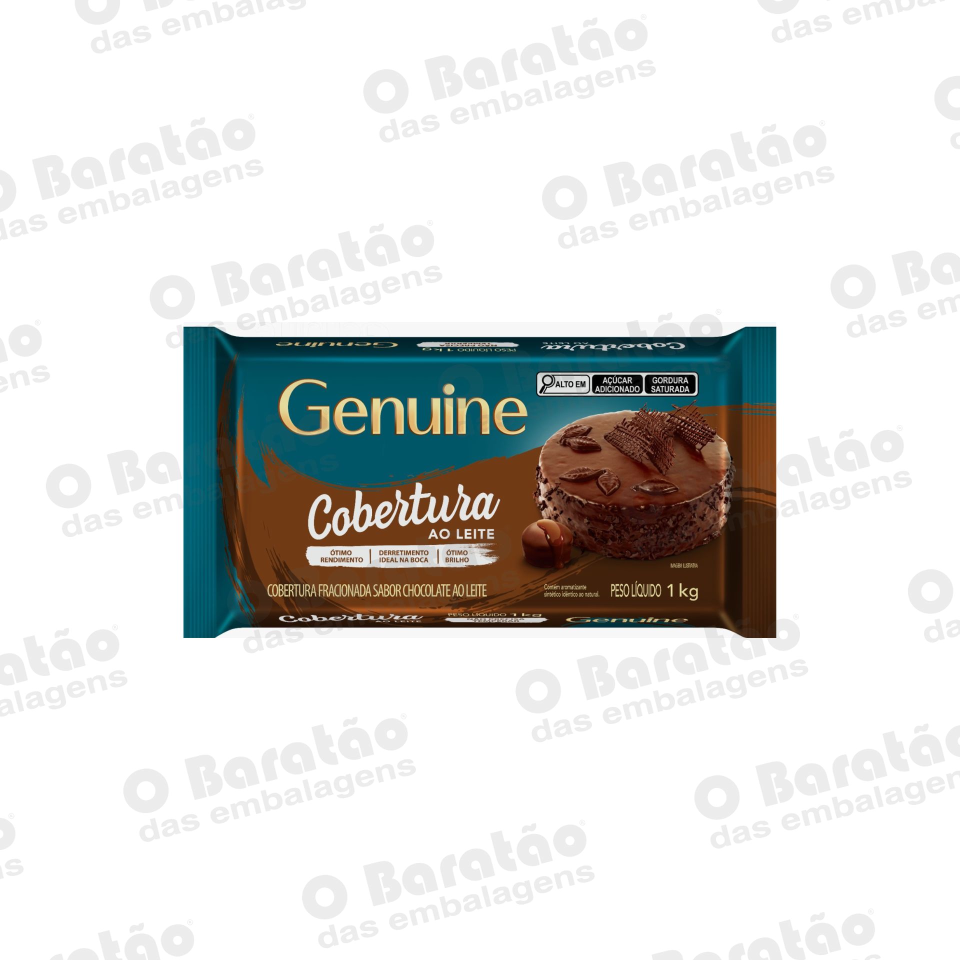 COBERTURA BARRA AO LEITE GENUINE 1KG