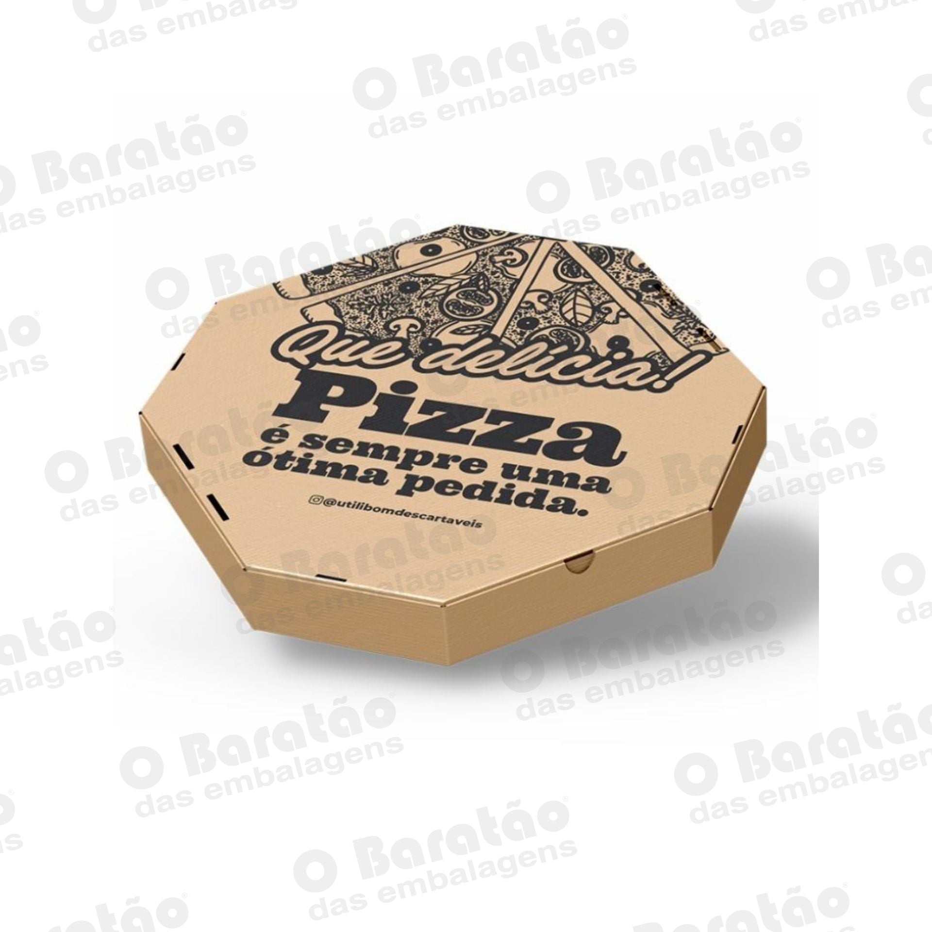 CAIXA PIZZA IMPRESSA N. 25 UTILIBOM