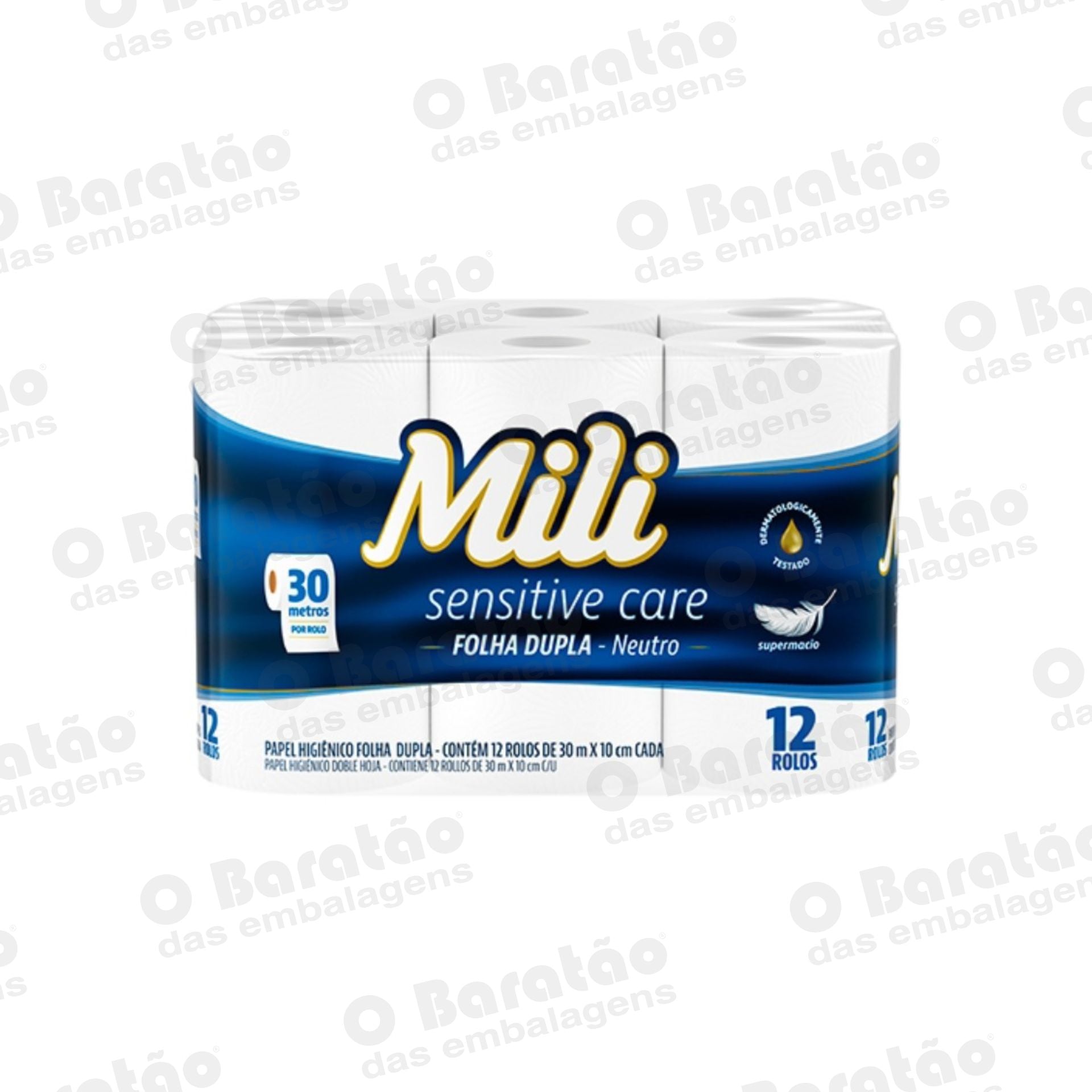 PAPEL HIGIENICO C/ 12 FOLHA DUPLA MILI