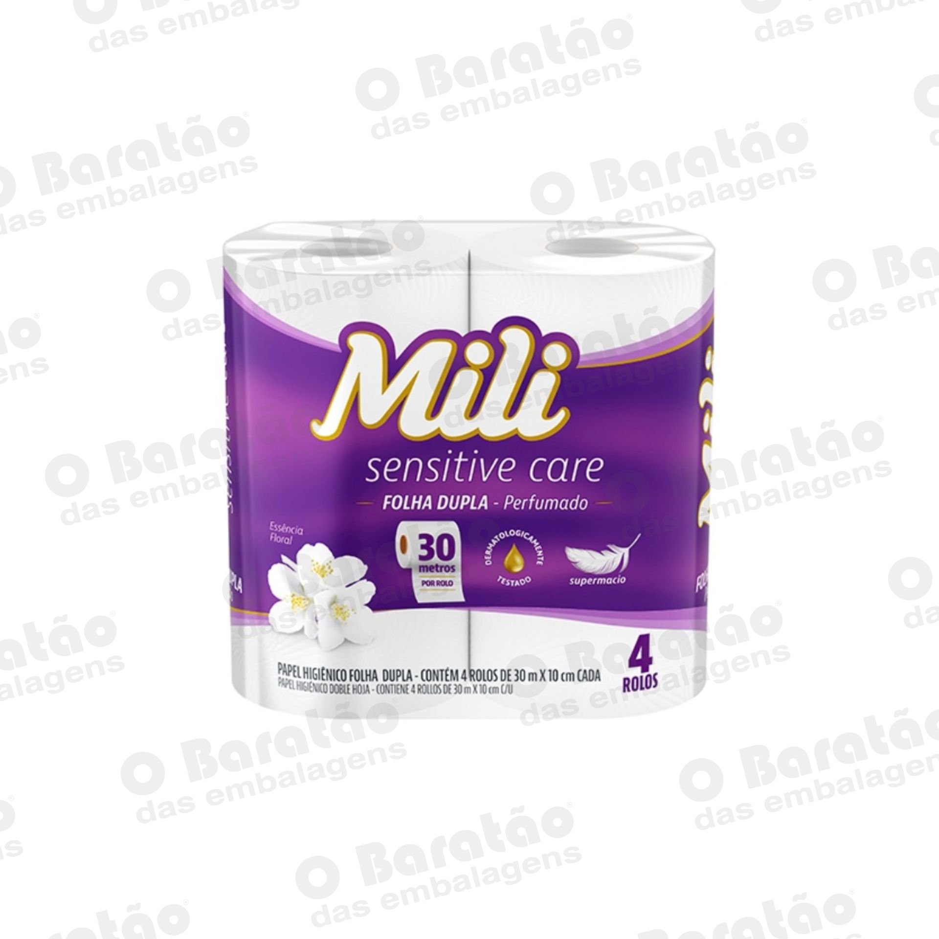 PAPEL HIGIENICO C/04  F DUPLA PERFU MILI