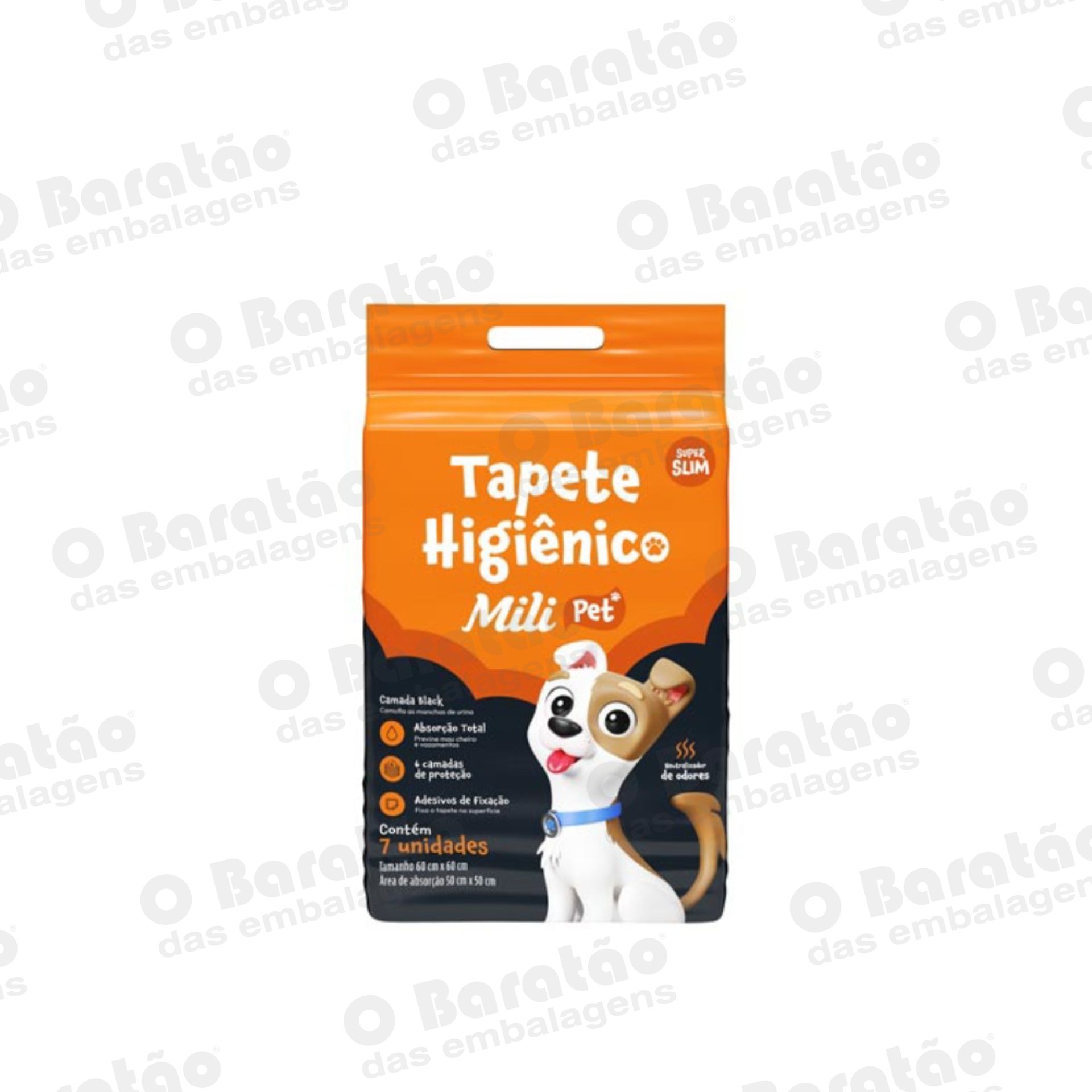 TAPETE HIGIENICO PC C/07 UN MILI PET