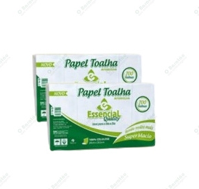 PAPEL TOALHA 100% CELULOSE ESSENCIAL