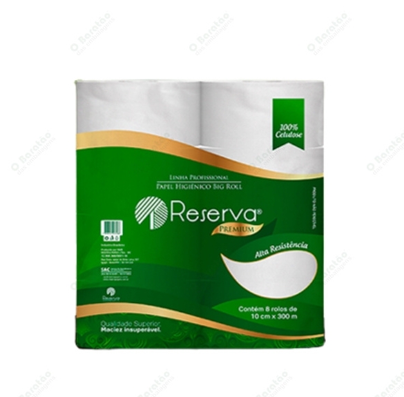 PAPEL TOALHA 100% CELULOSE RESERVA