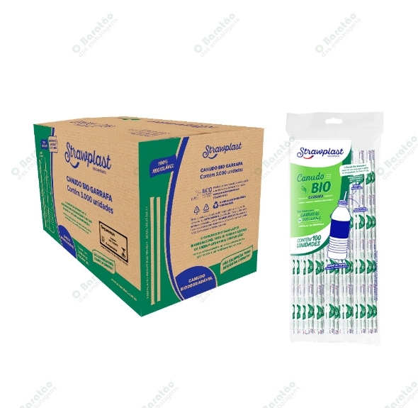CANUDO GARRAFA SACHE STRAWPLAST