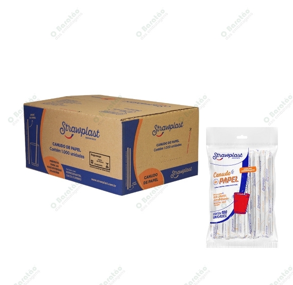 CANUDO PAPEL SACHE STRAWPLAST C/100