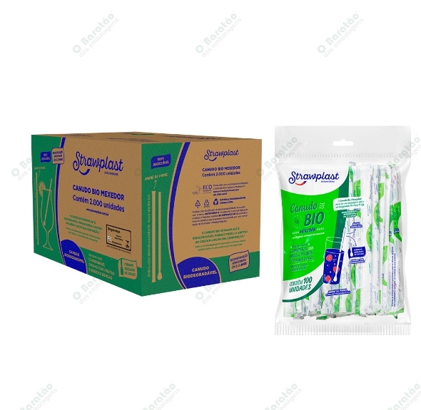 CANUDO BIO SACH MEXEDOR STRAWPLAST C/100
