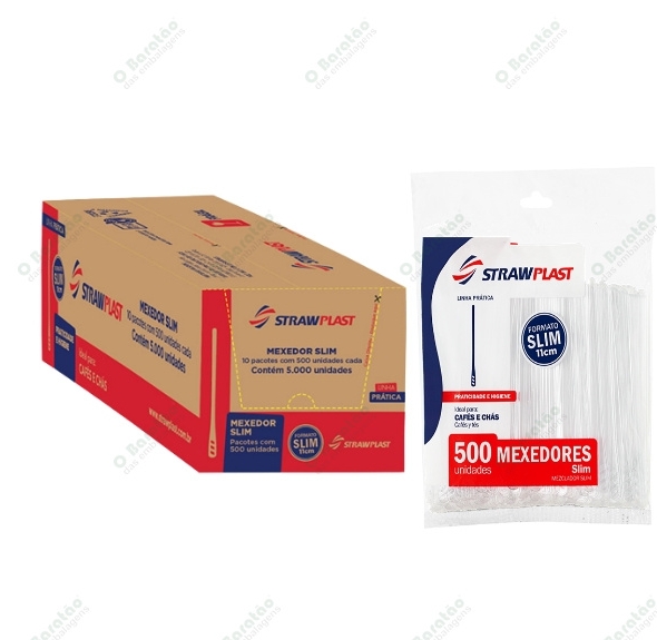 MEXEDOR CAFE CRISTAL STRAWPLAST C/500