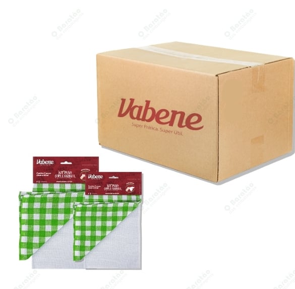 PANO PRATO XADREZ VABENE VD/BCO