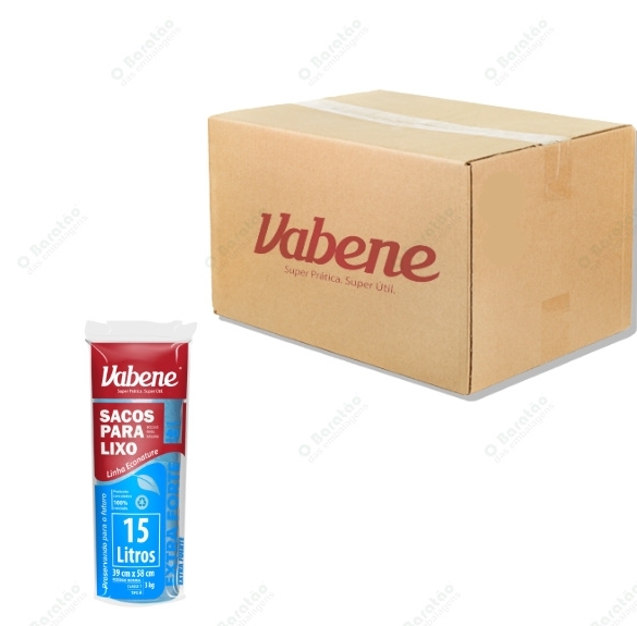 SACO LIXO 15L AZUL EXTRAFORTE VABENE