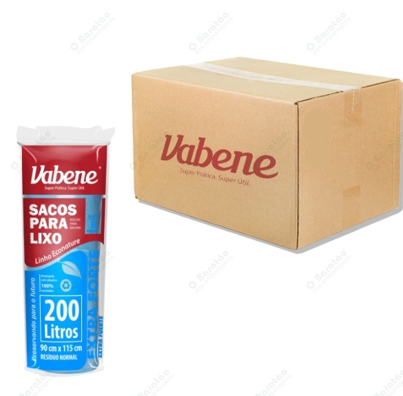 SACO LIXO 200L AZUL EXTRAFORTE VABENE