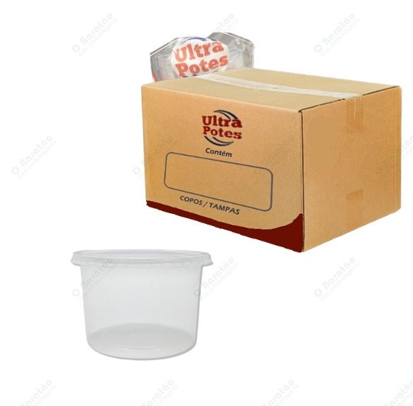 KIT POTE 250ML REDONDO ULTRA