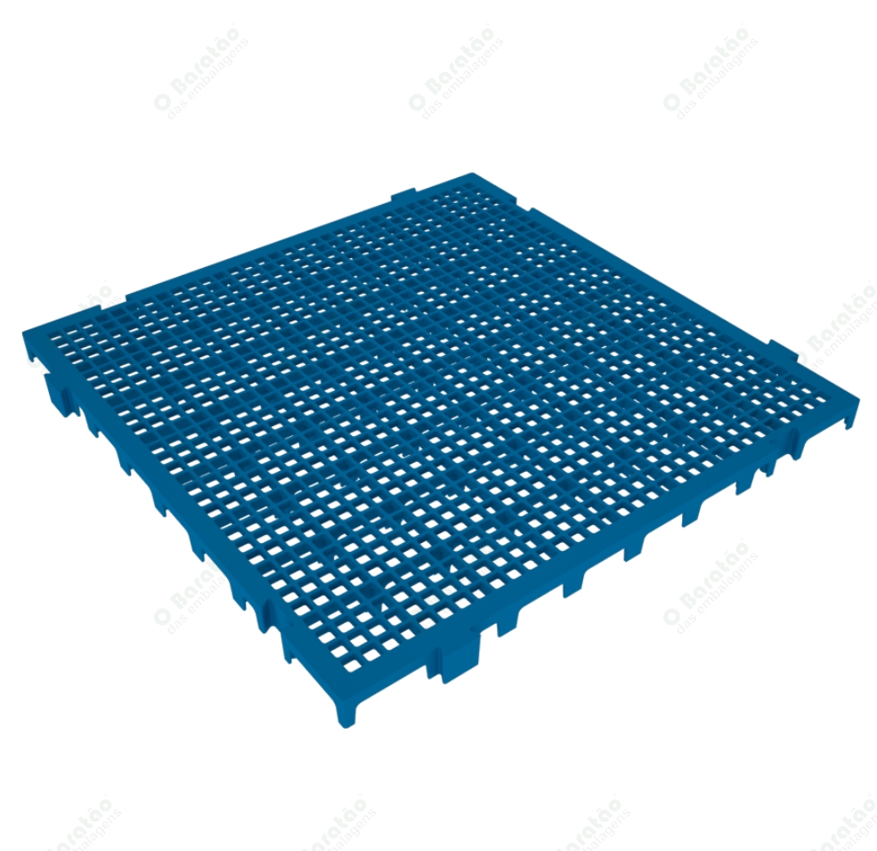 PISO PLAST MODULAR 50X50 AZUL PRESTO