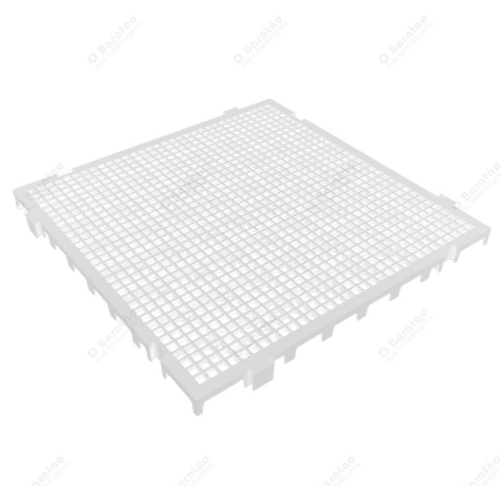 PISO PLAST MODULAR 50X50 BRANCO PRESTO
