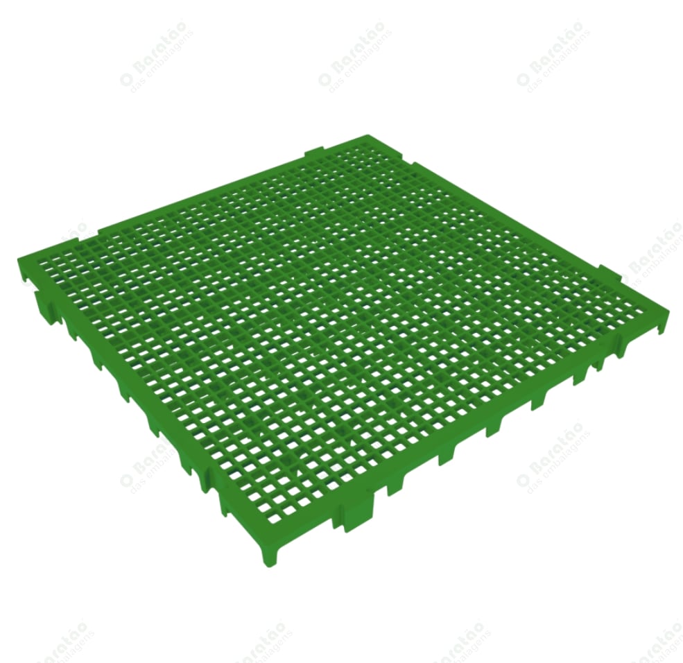 PISO PLAST MODULAR 50X50 VERDE PRESTO