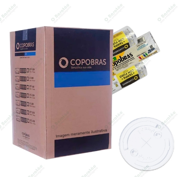 TAMPA 770ML PP C/ FURO COPOBRAS