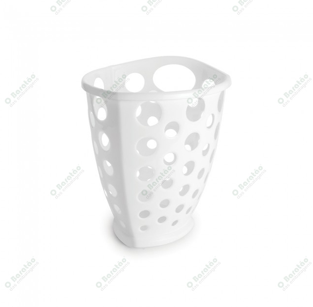 CESTO TELADO TRIANGULAR BCO PLASUTIL