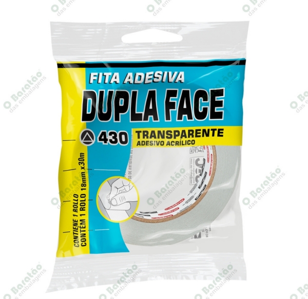 FITA DUPLA FACE PP ACRI 18X30MT ADELBRAS