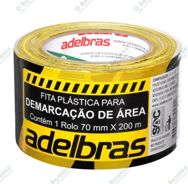 FITA DEMARCACAO ZEBRADA 70X100M ADELBRAS