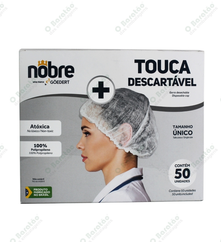 TOUCA DESC NOBRE TNT BRANCA CX C/50 UN