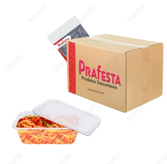 KIT POTE RETANGULAR 750ML C/24 PRAFESTA