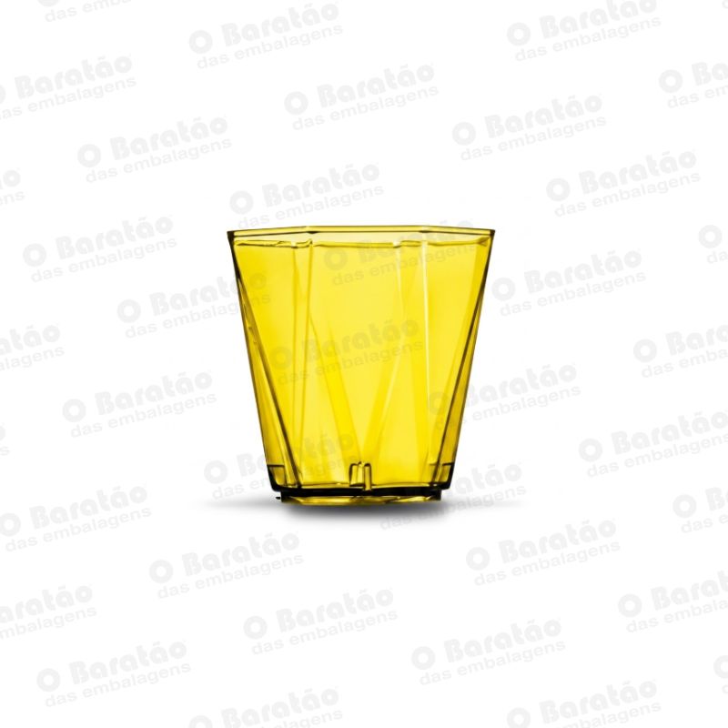 COPO DIAMANTICO AMARELO OURO