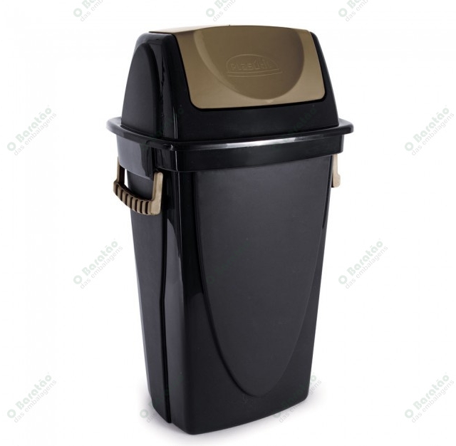 LIXEIRA BASCULANTE ECOBLACK 46 L