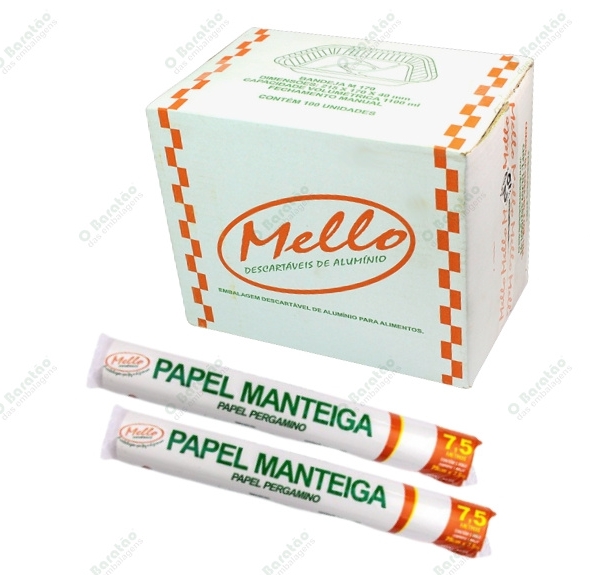 ROLO PAPEL MANTEIGA 29X7,50MT MELLO