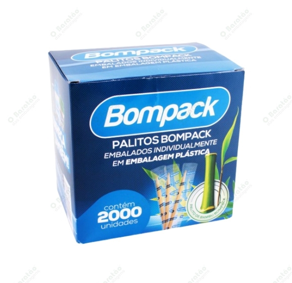 PALITO DENTE EMBALADO C/ 2000 BOMPACK