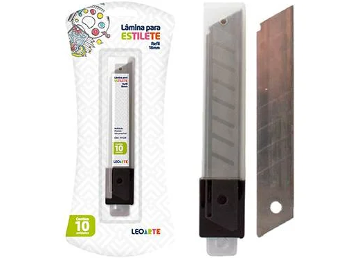 LAMINA LEOART P/ ESTILETE LARGO 19MM