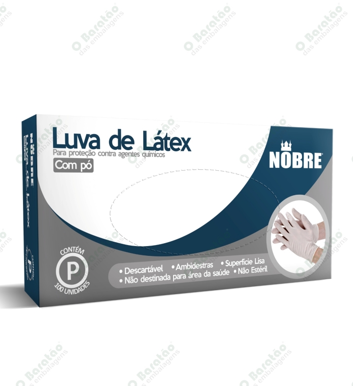 LUVA LATEX IND P NOBRE
