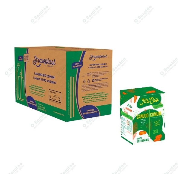CANUDO BIO SACHE STRAWPLAST C/500