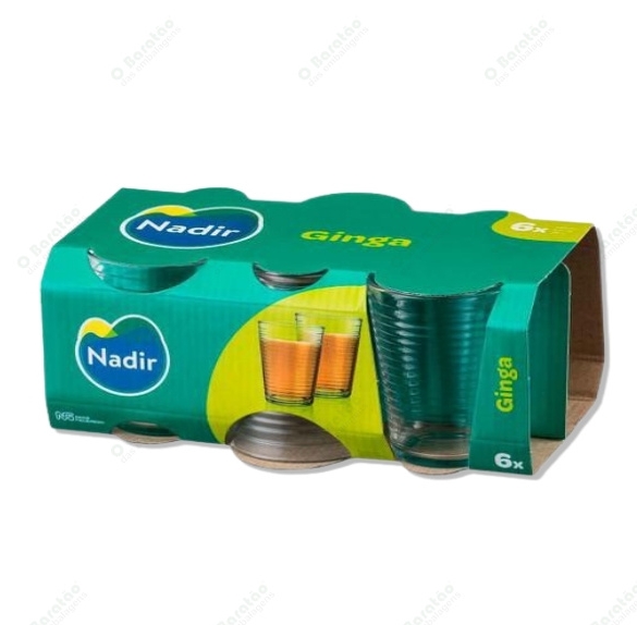 JOGO COPO GINGA 280ML C/06