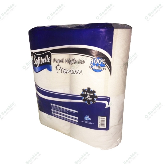 PAPEL HIGIENICO 200M LUXO SOFT BELLE