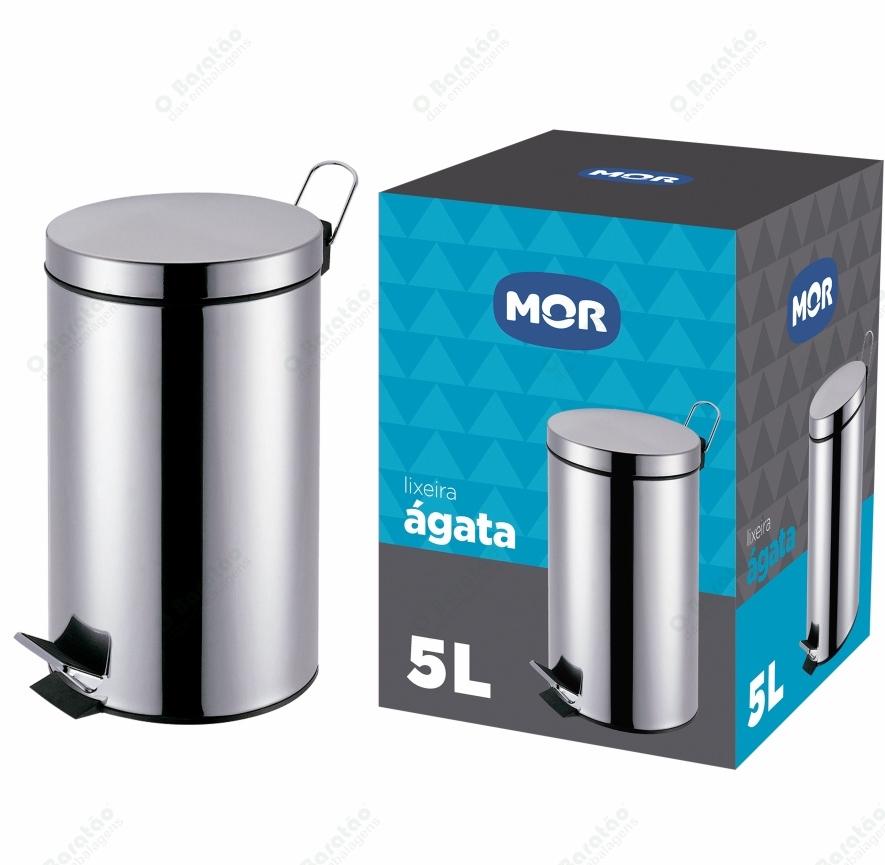 LIXEIRA AGATA C/ PEDAL - 05 L MOR