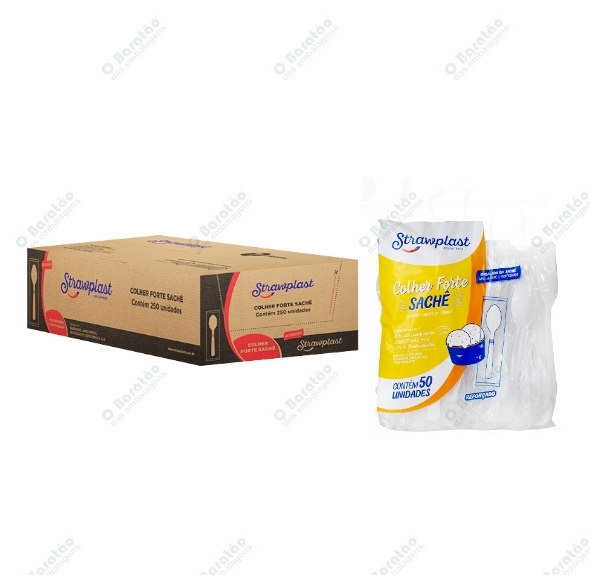 COLHER FORTE REF BCA PCT/50 STRAWPLAST