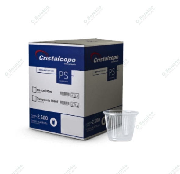 COPO 50ML PS TRANSP CRISTALCOPO