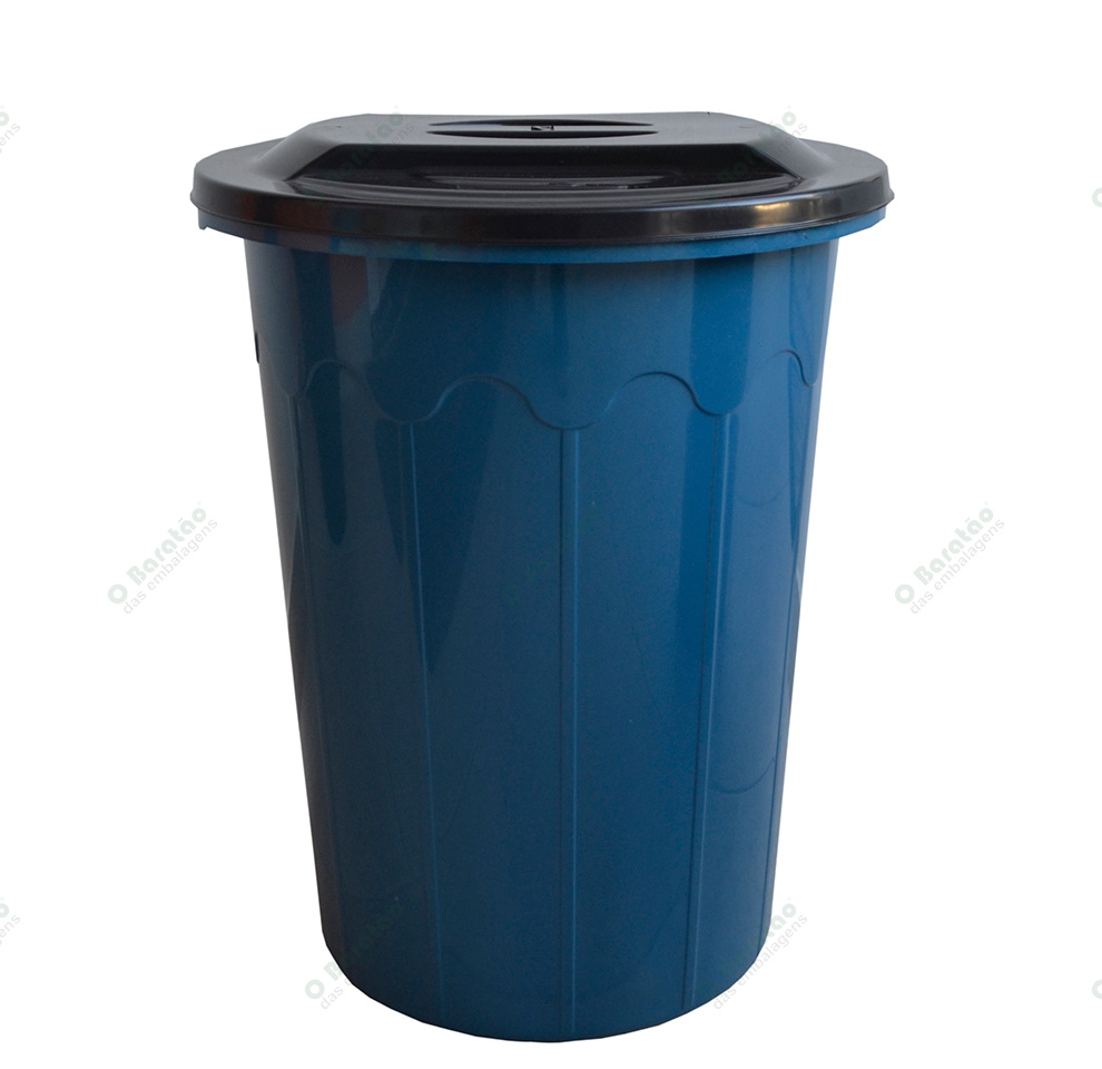 CESTO P/LIXO 30 LTS AZUL ARCA PLAST