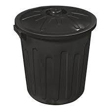 CESTO P/LIXO 30 LTS PRETO ARCA PLAST