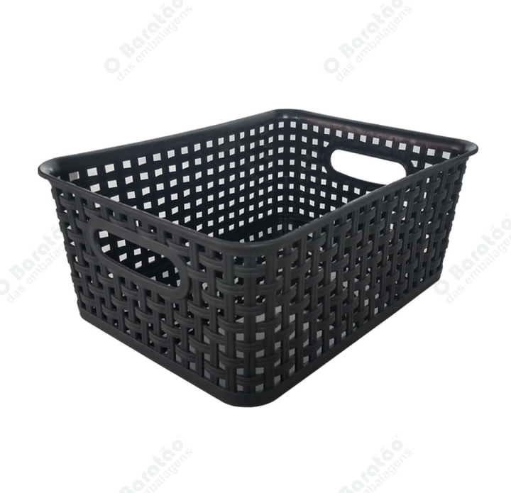 CESTO ITALY PRETO 4,2 LTS  ARCA PLAST