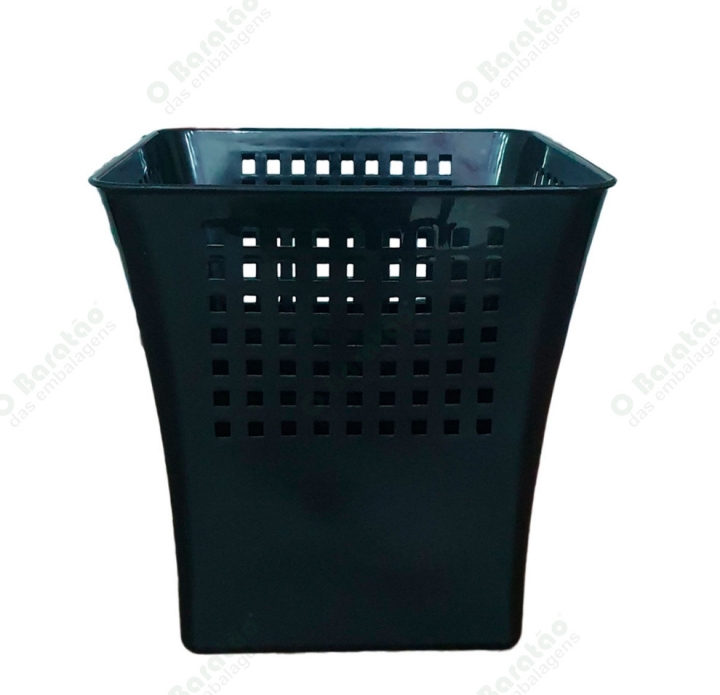 LIXEIRA OFFICE 9,8 LTS PT ARCA PLAST