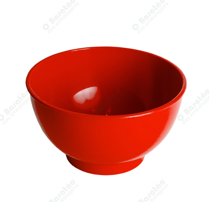 TIGELA 500 ML VERMELHA ARCA PLAST