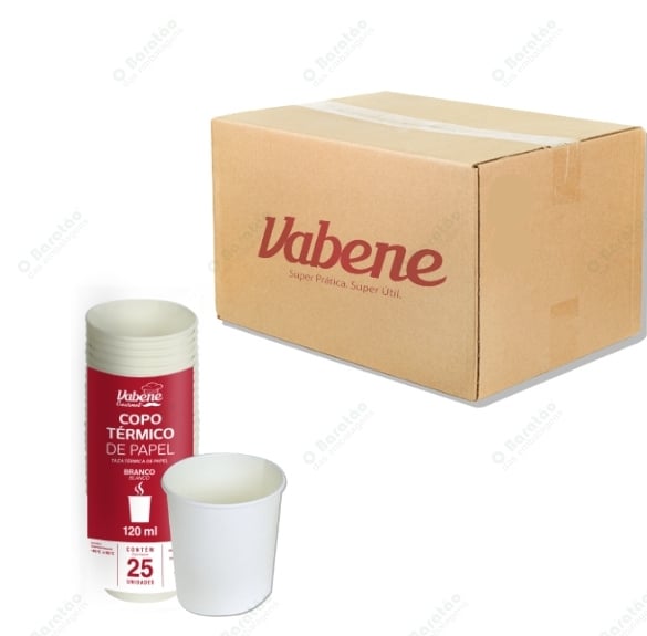 COPO PAPEL 120 ML BCO VABENE