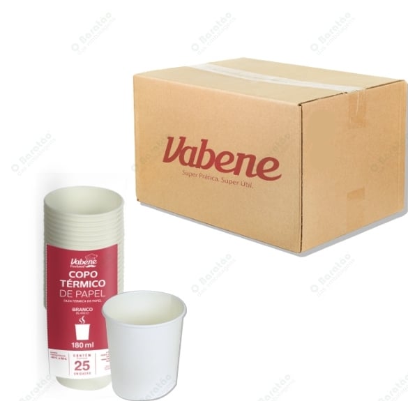 COPO PAPEL 180 ML BCO VABENE