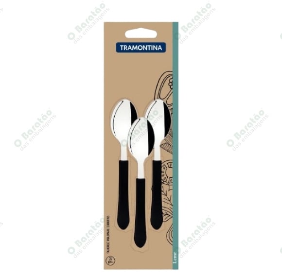 COLHER CHA C/3 LEME PT TRAMONTINA