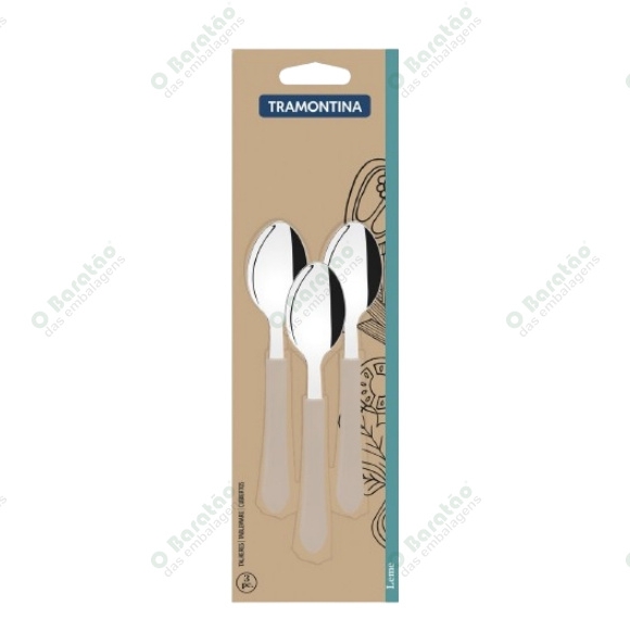 COLHER CHA C/3 LEME CZ TRAMONTINA