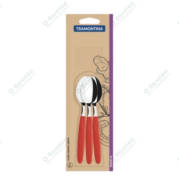 COLHER CHA C/3 IPANEMA VM TRAMONTINA