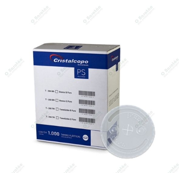 TAMPA 300ML C/FURO CRISTALCOPO